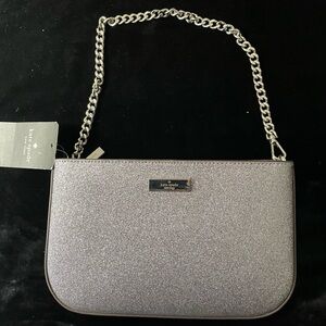 Kenzie Silver Glitter Bag